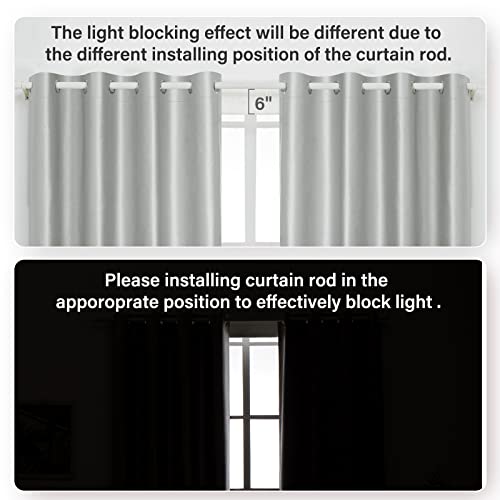 Czl 100% Blackout Curtains For Living Room, Black Out Window Curtains For Bedroom Kitchen, Thermal Insulated Room Darkening Noise Reducing Curtains With Black Liner (52 X 84 Inch, Silver, 2 Panels) #TOP1