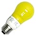 TCP 8A05Y Cold Cathode A Line A17 - 25 Watt eq. (only 5w used) Medium Base YELLOW Light Bulb (200 Lumens) - Bug Light