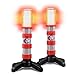 XTREME STP Emergency LED Road Flares, 3 Separate Lighting Modes: Flashing Red, Solid Red and White Flashlight, Visible From Up To A Mile, Foldable Stands/Built-In Magnet Sticks To Car