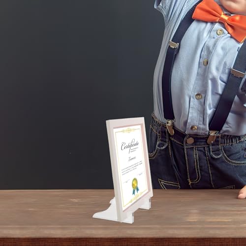 Luxshiny Suporte De Placa De Acrílico Para Exibição 2 Pares De Suporte De Cavalete De Plástico Para