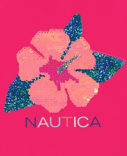 Image of Nautica Girls One-Piece Swimsuit with UPF 50+ Sun Protection, Quick Drying Bathing Suit