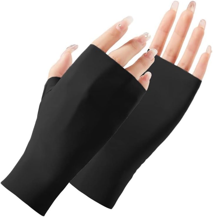 Women Gloves Sun Protection Fingerless Driving Outdoor Breathable Sports Anti-uv Thin Glove Unisex