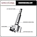 Greycore Tools 1 Inch x 3-1/2 Inch Forstner Drill Bit, High Speed Steel for Woodworking - Hardwood, Softwood and Plywood (1” Forstner)
