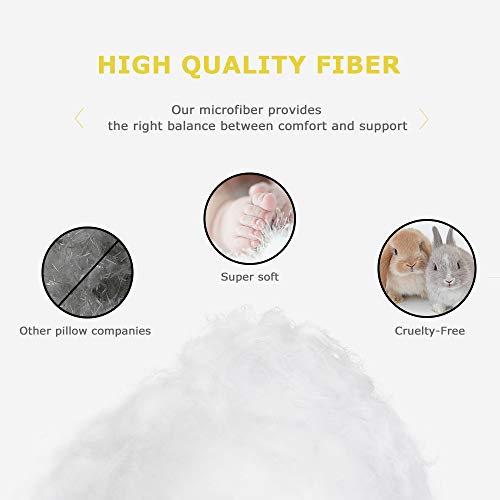 Image of COZSINOOR Bed Pillows for Sleeping [Pack of 4] Cozy Dream Series Hotel Quality Pillows Premium Plush Fiber, Breathable Cooling Cover Skin-Friendly