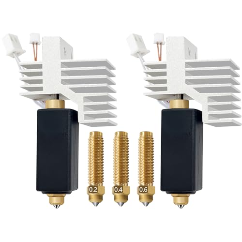 RugooSpink 2PK 0.4MM Hotend for Centauri Carbon 2 Combo Ceramic Hot End Upgrade Extruder Hotend Print Head Replacement w