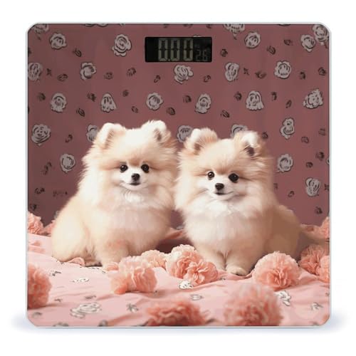 Báscula digital para baño con vidrio templado y pantalla LCD miniatura 1