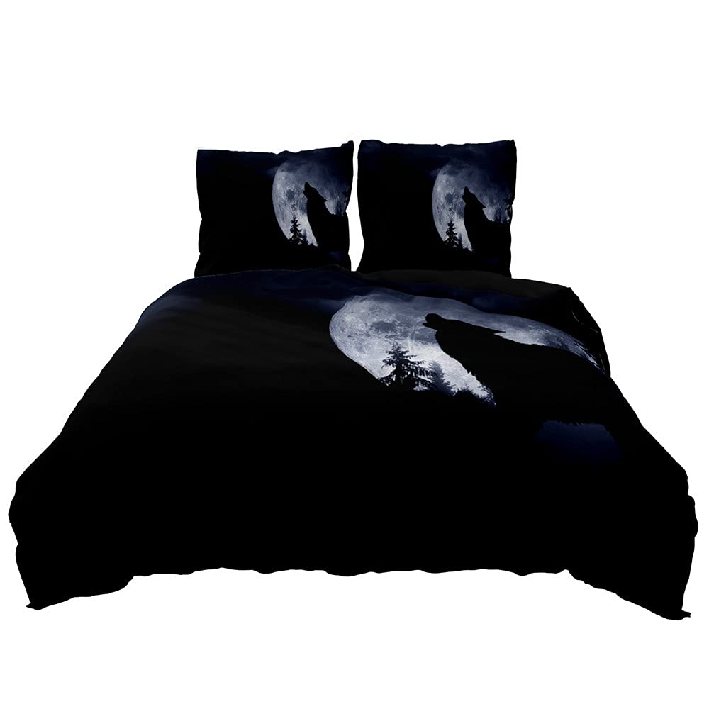 Housse de Couette Loup 3D Impression Haute Définition Durable
