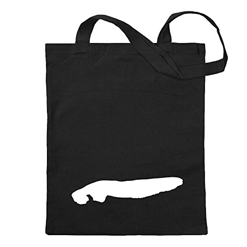 Kiwistar Norderney – Alemania – Isla Bolsa de yute – Proverbios impresos que cuentan modelos Bolsa de fitness con forma de bolsa de algodón colgada de un mango largo Negro Size: 30cm