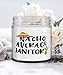 Funny Janitor Candle Nacho Average Janitor 9oz Vanilla Scented Candles Soy Wax