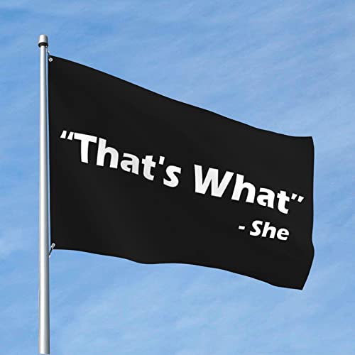 Drapeaux de décoration de jardin That'S What She Said pour masquer un vieux mur extérieur