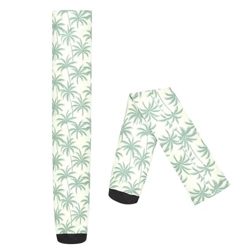 Calcetines elásticos para mujer embarazada, estilo bohemio, marroquí, color verde