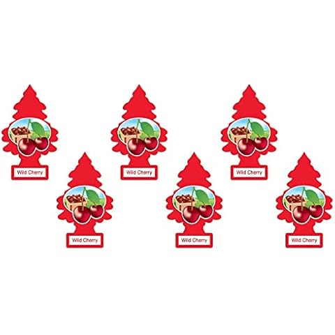 LITTLE TREES Car Air Freshener | Wild Cherry | Pack of 6 Cover