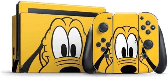 Skinit Decal Gaming Skin Compatible with Nintendo Switch Bundle - Officially Licensed Disney Friends Pluto Design