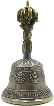 修縁堂】チベット密教法器 宝珠鐘 チベタンベル 真鍮製 金剛鈴 仏教