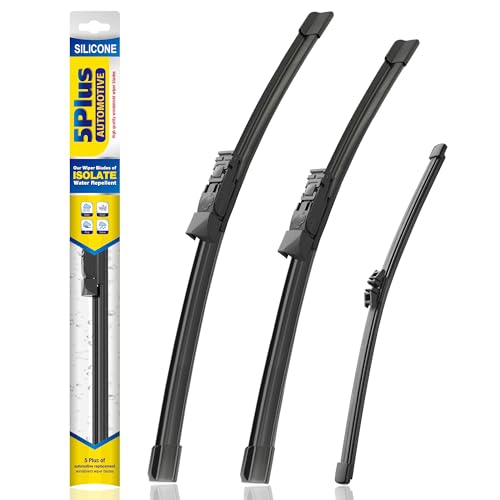 5 PLUS® Silicone Windshield Wipers Replacement for 2018-2023 BMW X3 Wiper Blades(Set of 3),Automotive Replacement Windshield Wiper Blades For My Car-26'/20'/11'