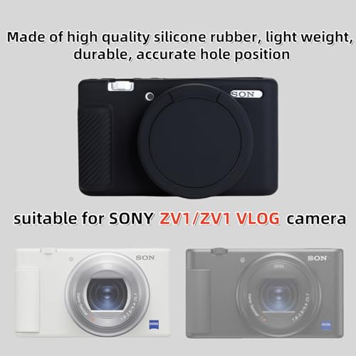 Funda para cámara Sony ZV-1 funda silicona suave negra miniatura 2