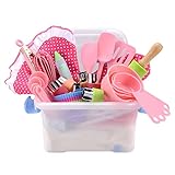 Kids Baking and Cooking Set Gift for Girl, Real Kids Cooking Utensils and Kitchen Accessories 42 Piece with Rolling Pin, Cookie Cutters, and Baking Supplies with Storage Case