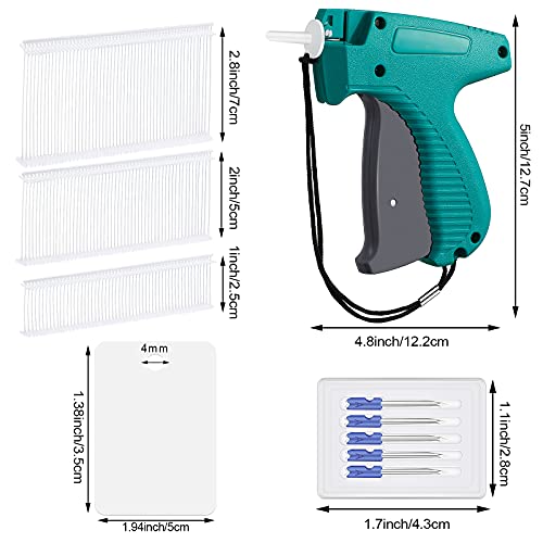 Image of Honoson 2006 Pcs Clothing Price Tags with Gun Set, Including 1 Garment Price Tag Attacher with 5 Steel Needles 500 Clothing Label and 1500 Plastic Fasteners Barbs(Simple Style)