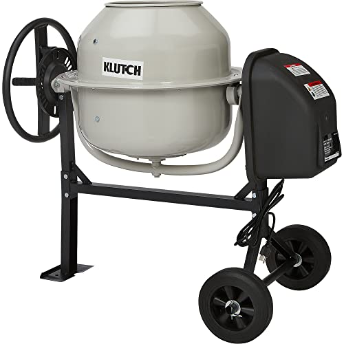 Klutch Portable Electric Cement Mixer - 1.75 Cu. Ft. Drum #TOP1