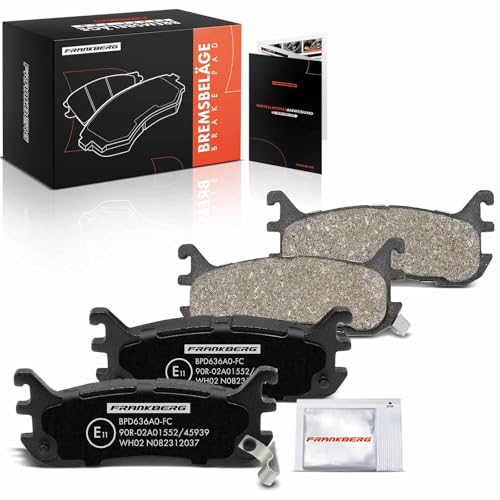 Image of Frankberg Brake Pad Set Includes 4 brake pads Rear NAY52643Z NAY52643ZB