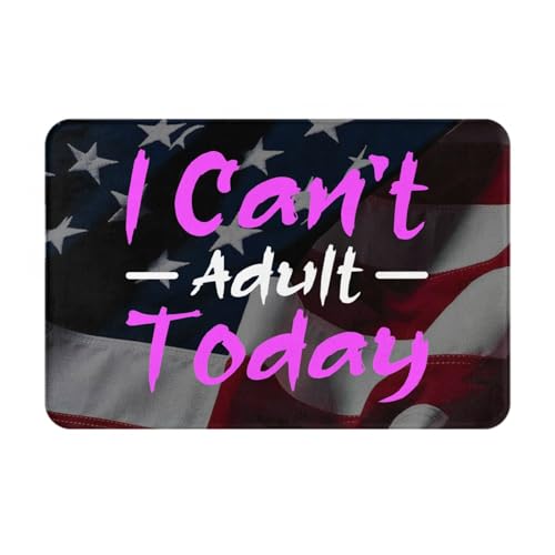 I Can't Adult Today Doormat Welcome Mats 16x24 Inch...