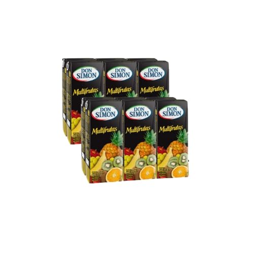 UBOON - Zumo Multifrutas, Pack de 12 x 200ml