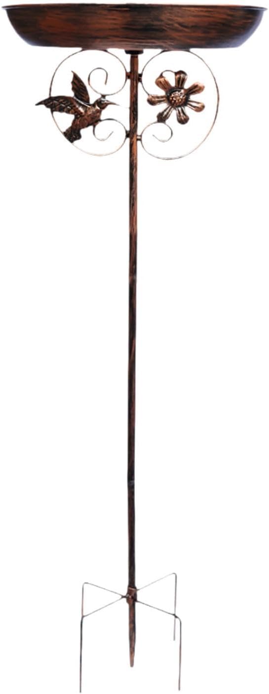 Bird Bath Bowl Vintage 31inch Heavy Duty Birdfeeder for Patio Outdoors Decor