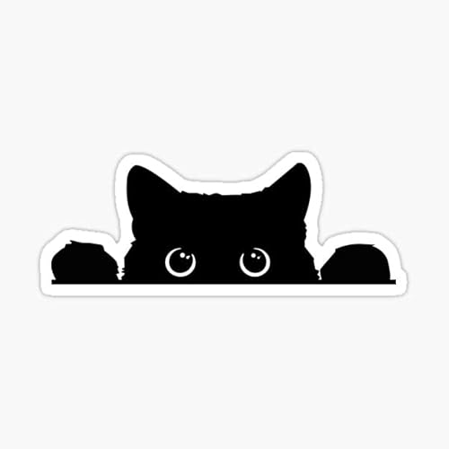 Sticky Dude Peeking Sneaky Cat Sticker Decal
