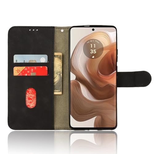 Capa para Motorola Moto Edge 50 Ultra Capinha flip 【Protetor de tela temperado incluído】 com slot pa