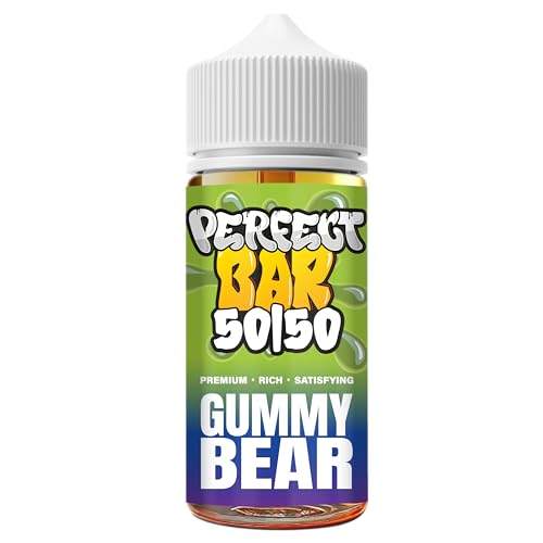G UMMY BEAR - PERFECT BAR 50/50 Disposable Style Juice | Best Premium e Liquid | Bar Juice 100ML for E-Cigarettes - Vape Liquid 50vg 50pg - E-Cig Gift - No Tar (0MG)