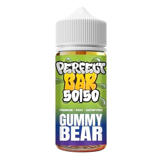 G UMMY BEAR - PERFECT BAR 50/50 Disposable Style Juice | Best Premium e Liquid | Bar Juice 100ML for E-Cigarettes - Vape Liquid 50vg 50pg - E-Cig Gift - No Tar (0MG)
