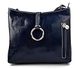 Bolso bandolera de cuero de mujer bolso de espalda de piel bolso de mano piel bandolera piel bolso cuero bolso piel espalda cuero italiano azul