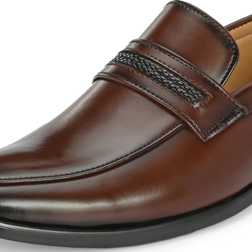 Image of Centrino Mens 6537 Formal Shoe for Men | Soft Cushioned Insole for All-Day Comfort | Stylish & Elegant Design | Perfect for Office, Business Casual & Formal Attire 6537-1 Black 11