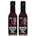 Elijah's Xtreme Carolina Reaper Hot Pepper Sauce with Sweet Black Cherries, Cranberries and Kentucky Bourbon (5 oz) (2-Pack)