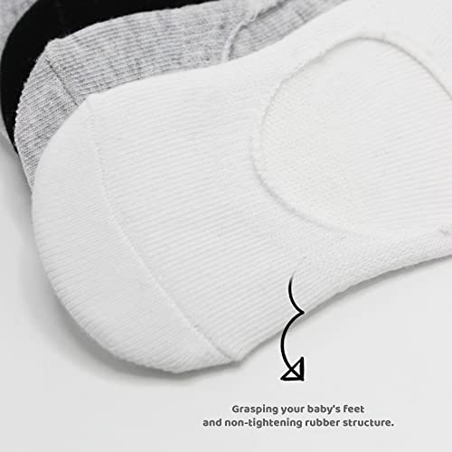 bistyle Baby No Show Socks 6 Pairs | Newborn Infant Toddlers Socks Anti-Allergic Cotton | Kids Boys Girls Low Cut Ankle Socks2