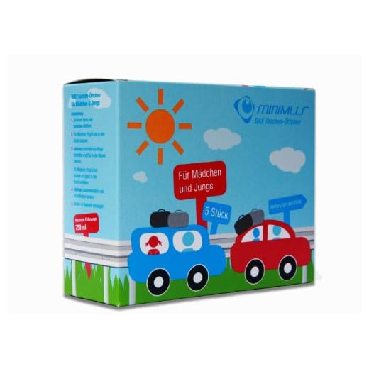 Minimus - Wegwerf Urinal 5 Stück, Taschen WC für Kinder, Taschen Örtchen, Einweg Toilette,