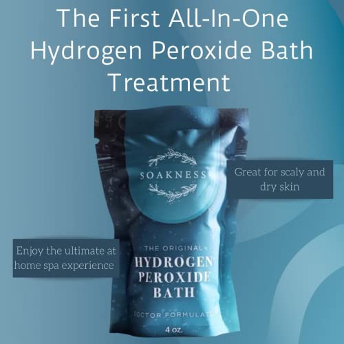 Hydrogen Peroxide Bath Epsom Salts For Soaking For Pain - Dead Sea Salt, Clay, Eucalyptus, Colloidal Oatmeal Bath, Energize And Detox Bath (1) Pack #TOP2