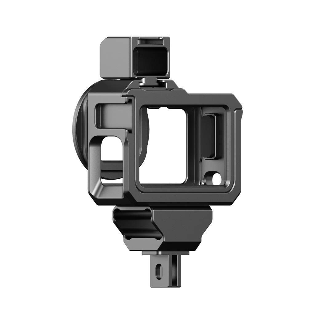 ULANZI Vlog Cage G9-5 - kompatybilny z GoPro Hero 9 Black - Metalowa obudowa z adapterem filtra i uchwytem na zimne buty
