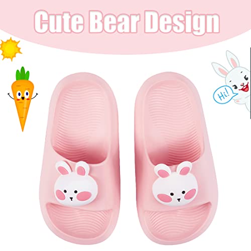 Fiedaz Kids Slides For Girls Boys Toddler Cloud Slides Animal Quick Drying Beach Slides Toddler Pool Shower Flip Flops Slippers Pink 5.5-6.5 Toddler Cn 150 #TOP1