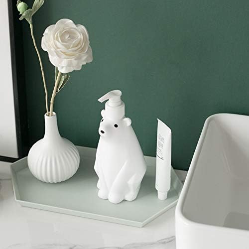 Miniatura 5 de Gaolinci Lindo dispensador de jabón y loción de oso polar para cocina o baño, color blanco