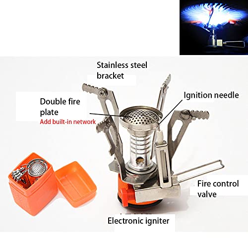 Backpacking Stoves Backpack Portable Fuel Burner Lightweight Camping Backpacking Stoves Backpacking Pocket Rocket Hiking Ultralight Stoves Backpack Camp Portable Outdoor Stove Windproof Cooking #TOP3