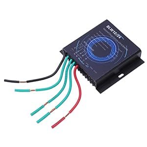 KOSDFOGE Controlador de Generador de Turbina Eólica, Controlador de Generador de Turbina Eólica 500W 12V 24V Control de Carga Automático Impermeable para Energía