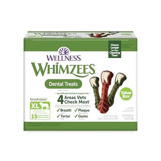 Wellness WHIMZEES Value Box Dog Dental Treats, X-Large Size, (15 Count)