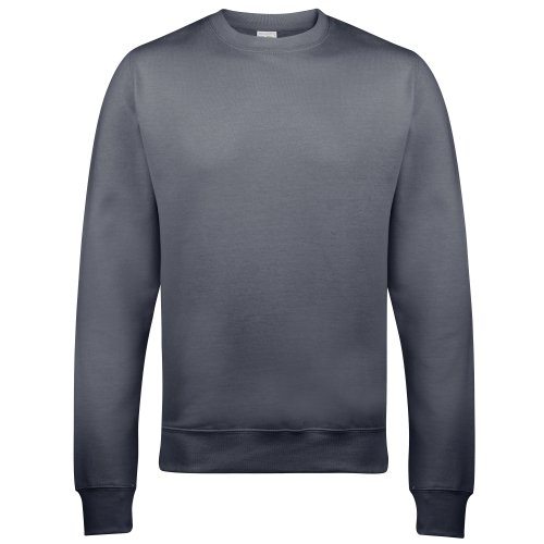 AWDis Men's Sweat Sweatshirt, Grey (Steel Grey), Medium