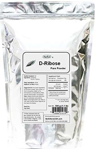 D-Ribose Pure Powder AJI92 Quality Standard (500 Grams (1.1 lb))