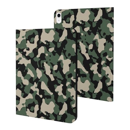 Coque iPad 10e génération camouflage pour dessiner et travailler en extérieur