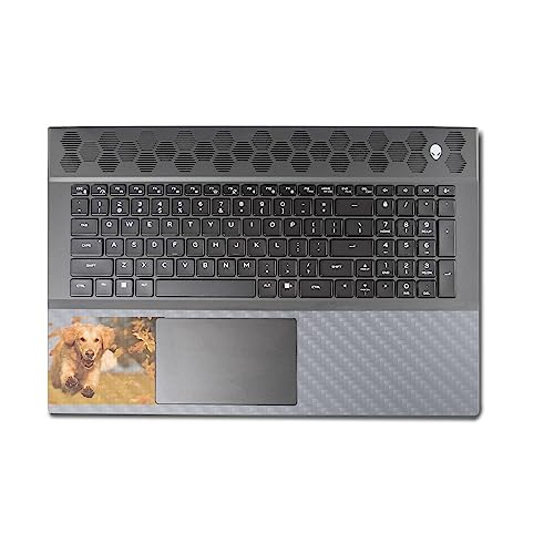 Image of MightySkins Carbon Fiber Skin Compatible with Alienware M18 R1 (2023) Full Wrap Kit - Puppy Fall | Protective, Durable Textured Carbon Fiber Finish | Easy to Apply & Change Styles | Made in The USA