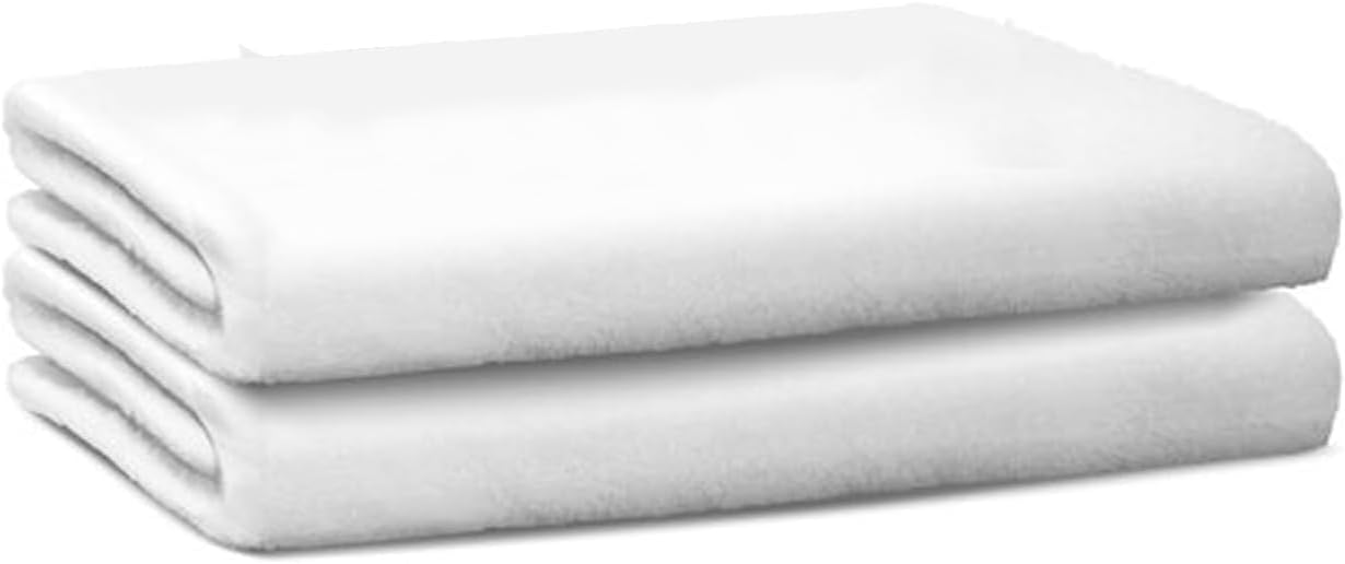 Loiisgy 2 Pack Organic Cotton Flannel for Castor Oil Pack, Reusable Castor Oil Compress for Liver Detox, Castor Oil Pads for Abdomen, Joints