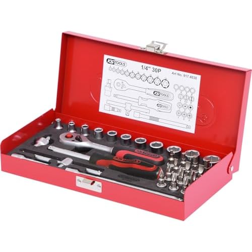 KS Tools 917.4030 1/4" Steckschlüssel-Satz, 30-tlg.