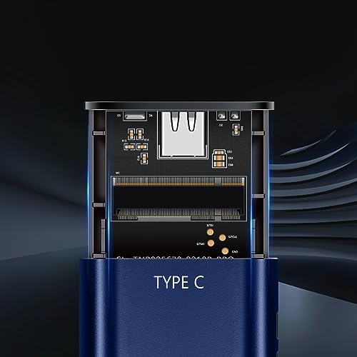 Image of Kinsound M.2 NVMe SSD Enclosure Adapter Tool-Free,Aluminum 10Gbps USB C External Portable NVMe M.2 Enclosure USB 3.1 Gen2 Thunderbolt 3 Support UASP Trim for PCIe M B+M Keys Size 2230 /2242 /2260 /2280